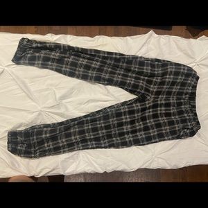 Girls plaid joggers